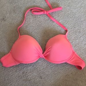 Coral bathing suit top in great condition!
